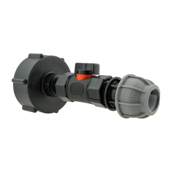 IBC 2” S60X6 Cap with In-Line BSPF Valve and MDPE Straight Home & Garden Free Shipping 5