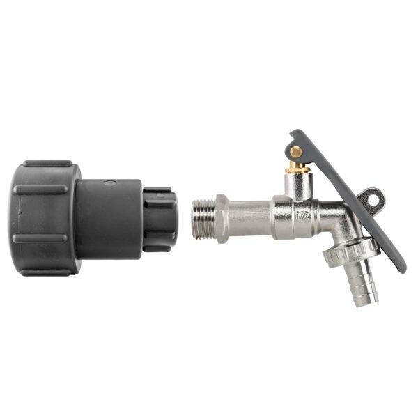 IBC 2″ S60X6 – 1/2″ BSP Extender Adaptor with Lever Tap Hose Home & Garden Free Shipping 5