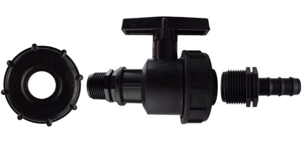 IBC 2” S60X6 Cap with Large Plastic Valve and 16mm Barbed Home & Garden Free Shipping 5