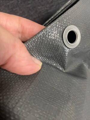 Grey L-Grade Tarpaulin with 20 x 4″ Bungee Balls (White) Home & Garden Free Shipping