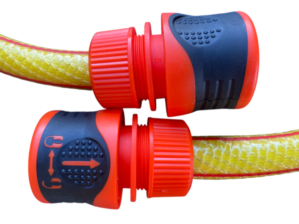 Premium Garden Hose Yellow with Orange Lock Connectors Home & Garden Free Shipping 5