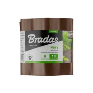 Wavy Plastic Garden Lawn Edging, H=10CM, L=9M, Brown Home & Garden Free Shipping