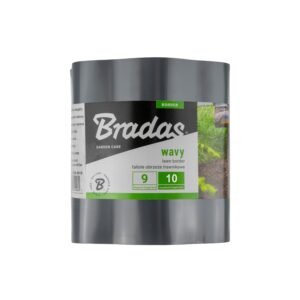 Wavy Plastic Garden Lawn Edging, H=10CM, L=9M, Gray Home & Garden Free Shipping