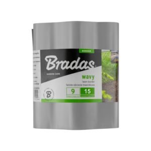 Wavy Plastic Garden Lawn Edging, H=15CM, L=9M, Light Gray Home & Garden Free Shipping