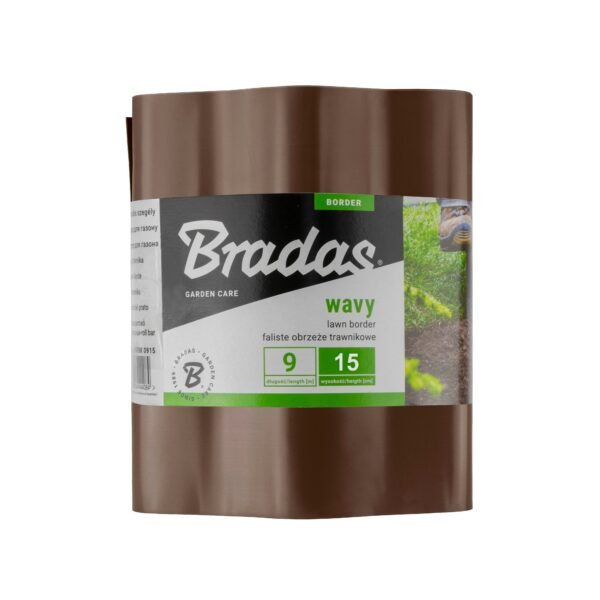 Wavy Plastic Garden Lawn Edging, H=15CM, L=9M, Brown Home & Garden Free Shipping 5