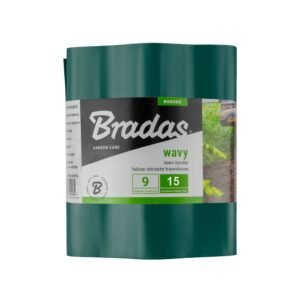 Wavy Plastic Garden Lawn Edging, H=15CM, L=9M, Green Home & Garden Free Shipping