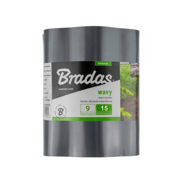 Wavy Plastic Garden Lawn Edging, H=15CM, L=9M, Gray Home & Garden Free Shipping 5