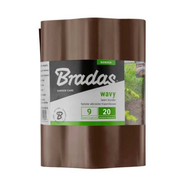 Wavy Plastic Garden Lawn Edging, H=20CM, L=9M, Brown Home & Garden Free Shipping 5