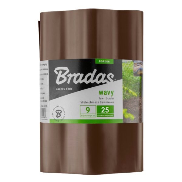 Wavy Plastic Garden Lawn Edging, H=25CM, L=9M, Brown Home & Garden Free Shipping 5