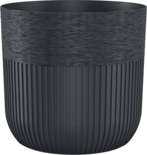 Luca Pot without Hole 160mm Deep Black Home & Garden Free Shipping