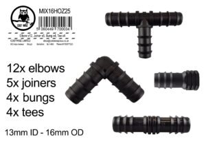 Mix 1/2″ Barb Connectors HOZ25 Home & Garden Free Shipping