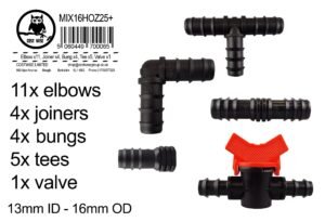 Mix 1/2″ Barb Connectors HOZ25+ Home & Garden Free Shipping