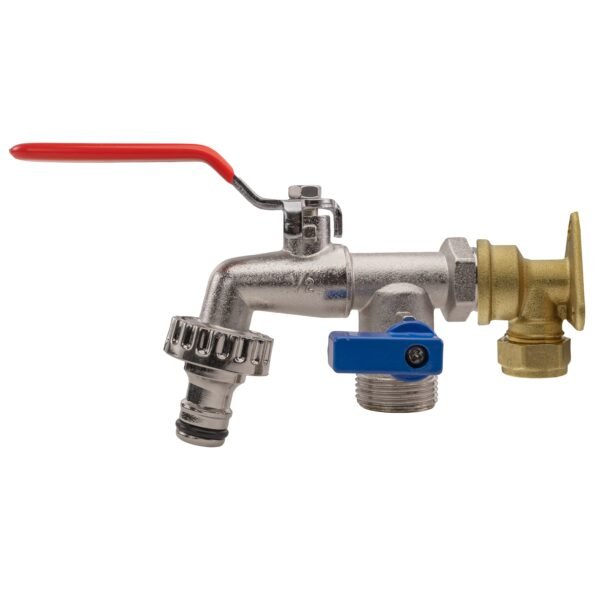 15mm Brass Wall Flange Kit with Double Tap Home & Garden Free Shipping 5