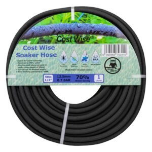 Porous Pipe Soaker Hose Cost Wise 50m Home & Garden Free Shipping