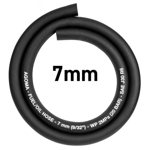 Rubber 7mm Braided Fuel, Oil Hose SAE J30 R6 Home & Garden Free Shipping 5