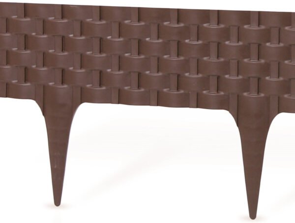 Lawn Edging, Plastic Palisade Rattan Effect, 2.4m, Brown Home & Garden Free Shipping 5