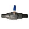 Pp female stopcock with stainless steel ball valve barb ends – heavy duty pipe & hose fitting uk full flow valves free shipping