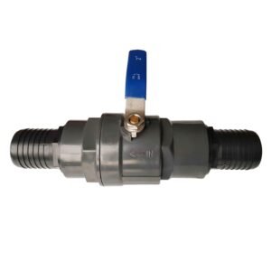 PP Female Stopcock with Stainless Steel Ball Valve Barb Ends Full Flow Valves Free Shipping