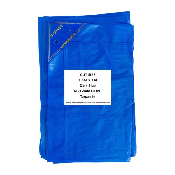 M-Grade LLDPE Blue Tarpaulin 1.5m x 2m Home & Garden Free Shipping 5