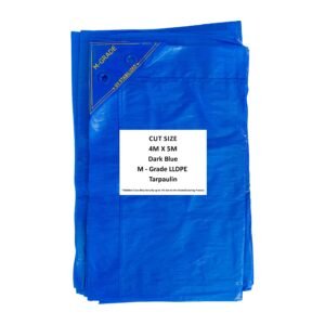 M-Grade LLDPE Blue Tarpaulin 4m x 5m Home & Garden Free Shipping