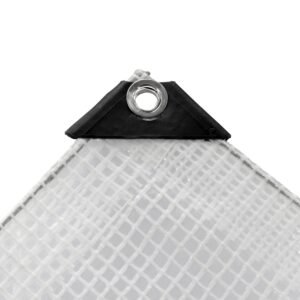 Clear M-Grade Tarpaulin with 10 x 6″ Bungee Balls (Black) Home & Garden Free Shipping