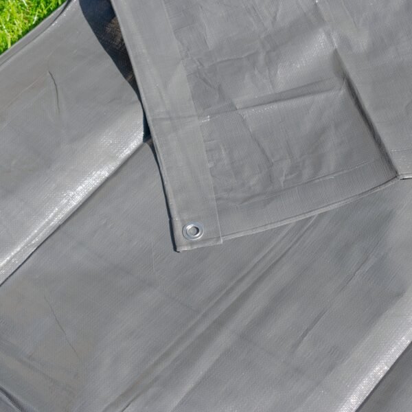 Grey L-Grade Tarpaulin with 20 x 4″ Bungee Balls (White) Home & Garden Free Shipping 5