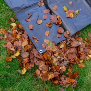 Black/Silver L-Grade Tarpaulin with 20 x 6″ Bungee Balls Home & Garden Free Shipping