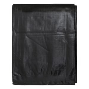 Black/Silver L-Grade Tarpaulin with Bungee Balls (Black) Home & Garden Free Shipping