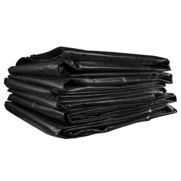 Black/Silver L-Grade Tarpaulin with 10 Metres of 6mm Bungee Home & Garden Free Shipping 5