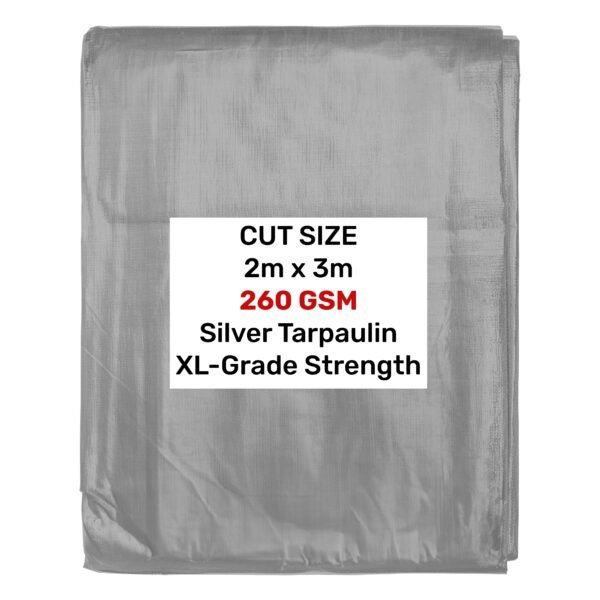 Silver XL-Grade Tarpaulin 2m x 3m Home & Garden Free Shipping 5