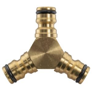 3 Way Male Snap-On Connector Brass Home & Garden Free Shipping