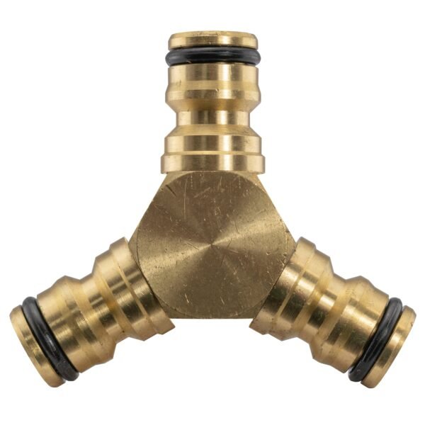 3 Way Male Snap-On Connector Brass Home & Garden Free Shipping 5