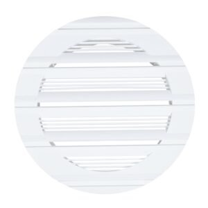 Louvre Vent Round Bella 125mm White Home & Garden Free Shipping