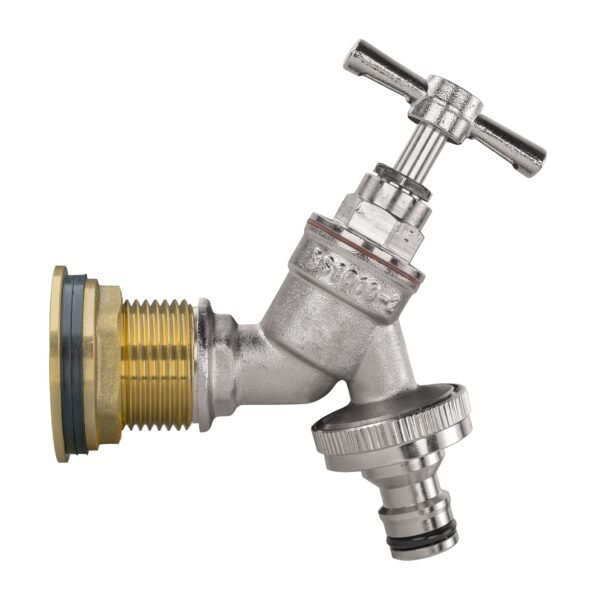 Water Butt Brass Kit 3/4″ with Nickel Plated Brass Quick Home & Garden Free Shipping 5