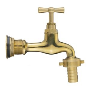 Water Butt Brass Kit 3/4″ with 19mm Barbed Polished Brass Home & Garden Free Shipping