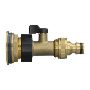Water Butt Brass Kit 3/4″ with Brass Valve + Quick Connect Home & Garden Free Shipping
