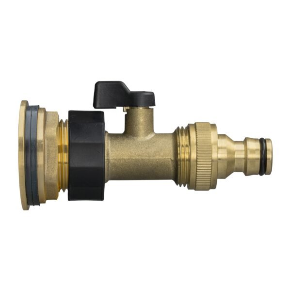 Water Butt Brass Kit 3/4″ with Brass Valve + Quick Connect Home & Garden Free Shipping 5