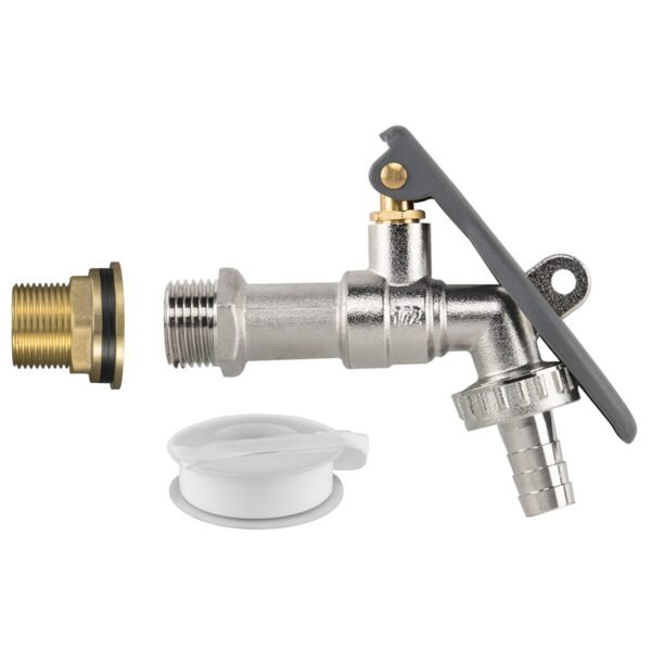 Water Butt Brass Kit 3/4″ with Lever Tap Hose Barb and Lever Home & Garden Free Shipping 5