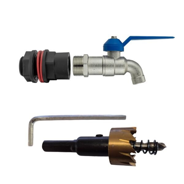 Water Butts Kit 1/2″ With Standard Tap and Drill Bit Home & Garden Free Shipping 5