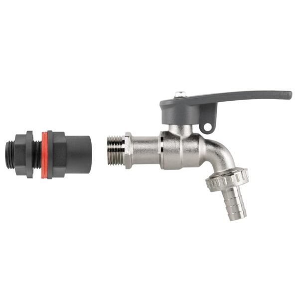 Water Butt Kit 1/2″ with Lever Tap Hose Barb and Side Lock Home & Garden Free Shipping 5