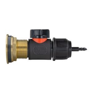 Water Butt Brass Kit 1″ with In-Line Valve + 4mm Barb Home & Garden Free Shipping