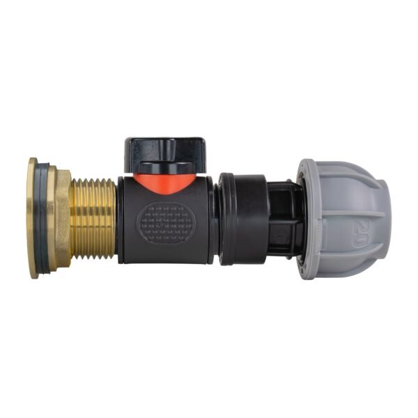 Water Butt Brass Kit 1″ with In-Line Valve + 20mm MDPE Home & Garden Free Shipping 5