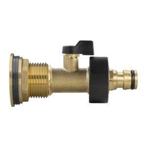 Water Butt Brass Kit 1″ with Brass Valve + Quick Connect Home & Garden Free Shipping