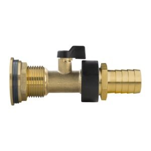 Water Butt Brass Kit 1″ with Brass Valve + 19mm Barb Home & Garden Free Shipping