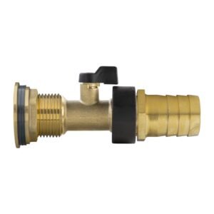 Water Butt Brass Kit 1″ with Brass Valve + 25mm Barb Home & Garden Free Shipping