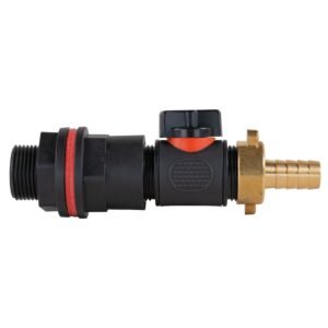 Water Butt Kit 3/4″ with In-Line Valve + 13mm Brass Barb Home & Garden Free Shipping