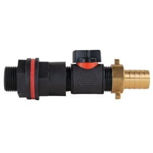 Water Butt Kit 3/4″ with In-Line Valve + 19mm Brass Barb Home & Garden Free Shipping