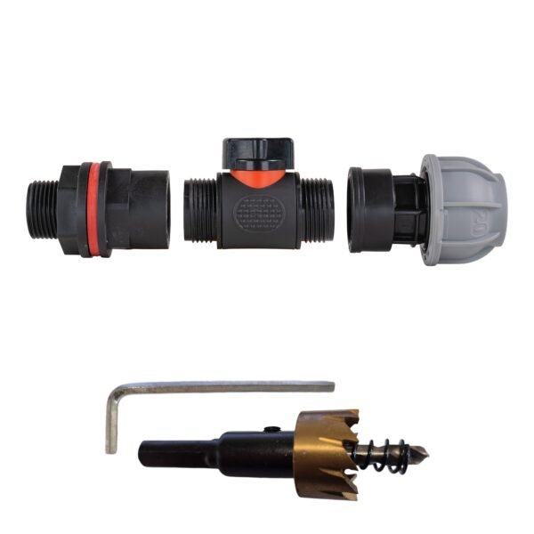 Water Butt Kit 3/4″ with In-Line Valve + 25mm MDPE Joiner Home & Garden Free Shipping 5