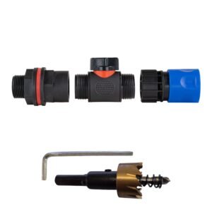 Water Butt Kit 3/4″ with In-Line Valve + Female Quick Home & Garden Free Shipping