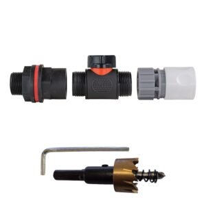 Water Butt Kit 3/4″ with In-Line Valve + Female Quick Home & Garden Free Shipping